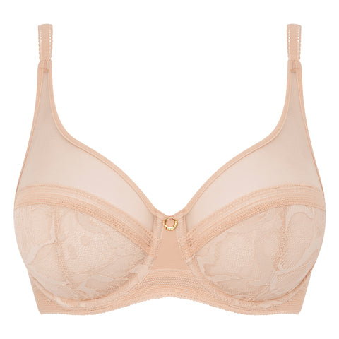 Buy White Recycled Lace Full Cup Comfort Bra - 38E, Bras