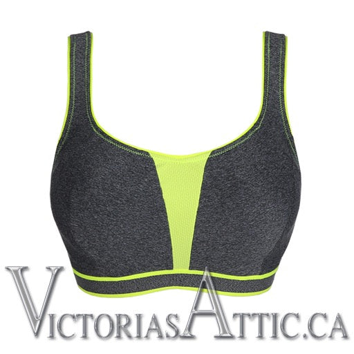Prima Donna The Sweater UW Soft Cup Sports Bra Grey - Victoria's Attic