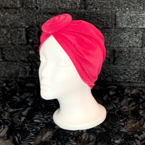 Chemo Beanie with Knot Pink - Victoria's Attic