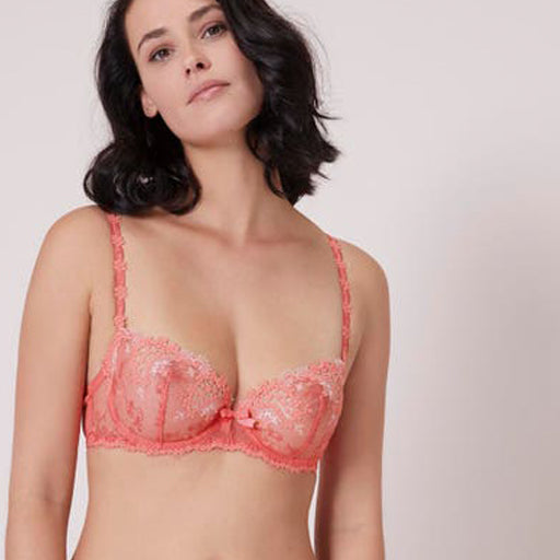 Simone Perele Wish Half Cup Bra Coral - Victoria's Attic