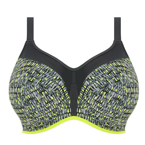 Panache Underwire Sports Bra (5021),34G,Teal/Lime at