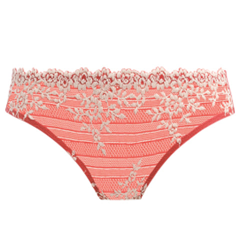 Wacoal Embrace Lace Hi-Cut Brief Faded Rose & White Sand – Victoria's Attic