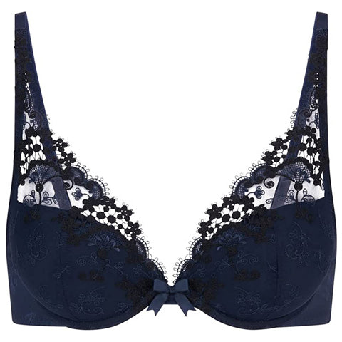 petit pointbalcony bra | evening blue and gold